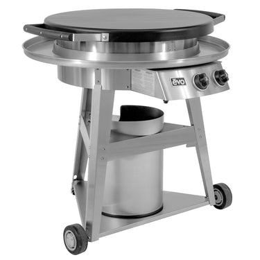Evo Professional Wheeled Cart Flattop Natural Gas Grill - 10-0002-NG